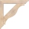 Ekena Millwork Funston Traditional Smooth Bracket w/ Offset Brace, Douglas Fir, 5 1/2"W x 30"D x 30"H BKT0604X30X30FST01SDF - alternate 4